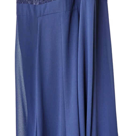 Review long formal dress Broadway Blue gown maxi size 6 - Picture 12 of 14